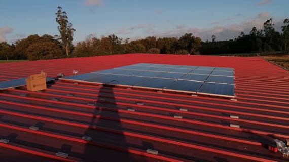 Instalación placas fotovoltaicas.